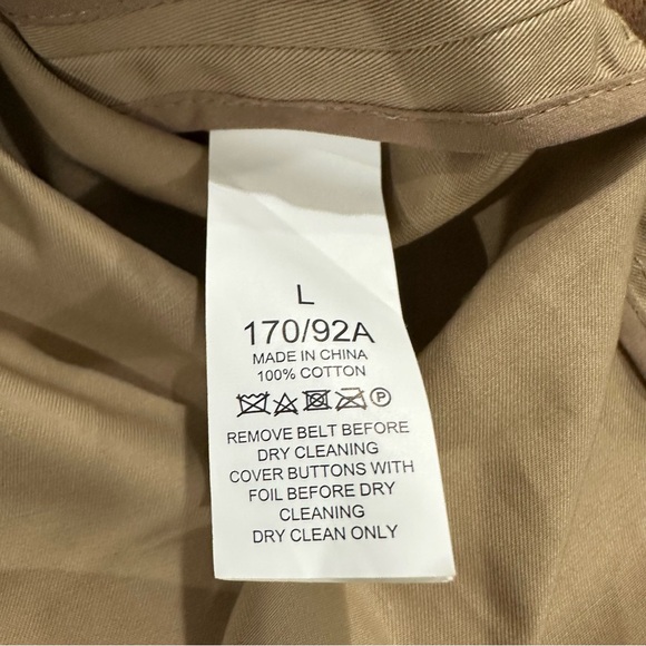 New Kate Spade Sleeveless Classic Trench Shirt Dress Belted Khaki Tan Size Large - Picture 5 of 7